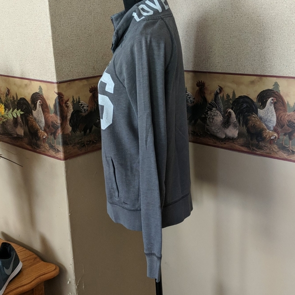 VS PINK Hooded Zip-up Jacket Size Medium - Picture 4 of 9